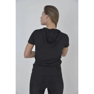 Style of Angels Kapşonlu Slim Fit T-Shirt - Siyah