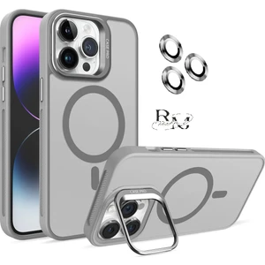 Iphone 14 Pro Max Uyumlu Cloud Standlı Magsafe Uyumlu Entegre Kamera Standlı Silikon Kamera Lensi Hediyeli Telefon Kılıfı