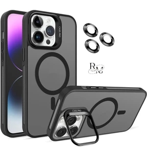Iphone 14 Pro Max Uyumlu Cloud Standlı Magsafe Uyumlu Entegre Kamera Standlı Silikon Kamera Lensi Hediyeli Telefon Kılıfı