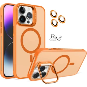 Iphone 14 Pro Max Uyumlu Cloud Standlı Magsafe Uyumlu Entegre Kamera Standlı Silikon Kamera Lensi Hediyeli Telefon Kılıfı
