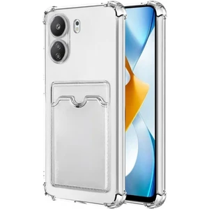 Redmi 13C Kılıf Darbe Emici Köşe Korumalı Kartlıklı Cüzdanlı Silikon Kapak