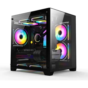 Nova 3 Rgb Fanlı Temperli Cam Panel Boş M-Atx Gaming Oyuncu Bilgisayar Kasası