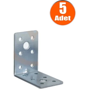 ŞENEL Yapı Market 4X6X6 Mobilya Dolap Köşe Bağlantı L Demir Gönye Sabitleme 5 Adet