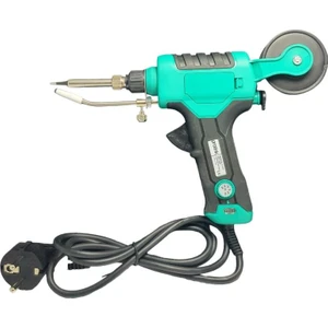 PJ-043 Lehim Makaralı 60WATT Isı Ayarlı Tabanca Havya Düz Uçlu