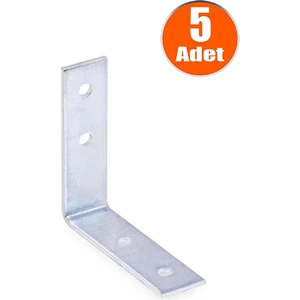 ŞENEL Yapı Market 1.5x4.5x4.5 Mobilya Dolap Köşe Bağlantı L Demir Gönye Sabitleme 5 Adet