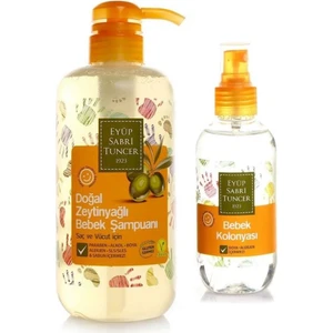 Eyüp Sabri Tuncer Zeytinyağlı Bebek Şampuanı 600 ml ve Bebek Kolonyası 190 ml