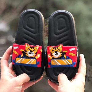 Mychild Sevimli Hayvan Figürlü Çocuk Terliği, Kaydırmaz Taban Çocuk Terliği, Bahçe Deniz Havuz Terliği