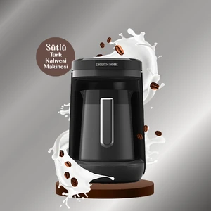 English Home Tkm 6011 Cezve Sütlü Türk Kahvesı Makınesı 320 ml Siyah-Krom