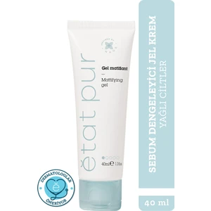 Etat Pur Matifying Gel Parlama Karşıtı Matlaştırıcı Yüz Nemlendirici Jel Bakım Kremi 40 ml Karma Yağlı Ciltler