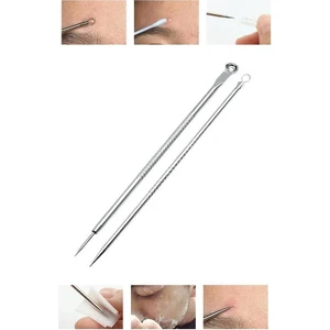 3 Lü Comedon Paslanmaz Çelik Siyah Nokta Sivilce ve Akne Temizleyici Set