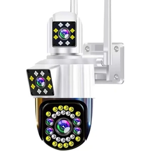 YS-1010 Wifi Kablosuz Ip Çift Kameralı Extra LED Işıklı Güvenlik Kamerası