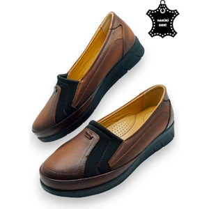 Magic Shoes Günlük Kadın Tamamen  Deri Comfort Tam Ortopedik Anne Ayakkabısı