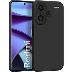 Matte Silicone Xiaomi Redmi Note 13 Pro Plus 5g Kılıf Siyah