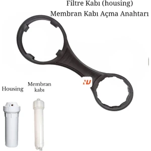Su Arıtma Cihazları İçin Filtre Kabı (Housing) ve Membran Kabı Açma Anahtarı