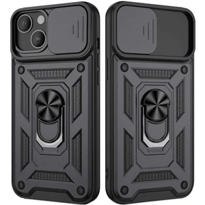 Smart Tech Apple iPhone 13 Uyumlu Kızaklı Kamera Korumalı Tank Kılıf