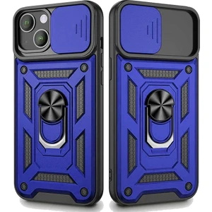 Smart Tech Apple iPhone 13 Uyumlu Kızaklı Kamera Korumalı Tank Kılıf