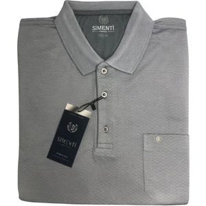 Blues Moda Premium Yeni Sezon Simenti Polo Yaka T-Shirt