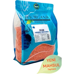 ORGANİK Kırmızı Mercimek 2,5 kg (PESTİSİT VE AFLATOKSİN ANALİZLİ)