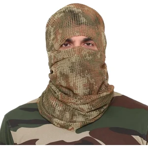 Orman Kamuflaj Kare Fileli Askeri Şal, Fileli Puşi, Gizlenme Ağı Tactical File Puşi