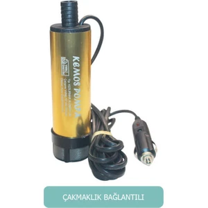 Delice 12 Volt Alüminyum Dalgıç Tipi Sıvı Aktarma Pompası (Filtreli+Çakmaklık)