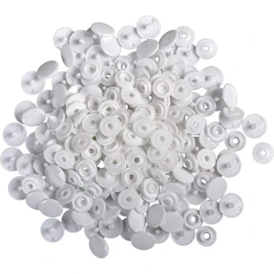 Plastik Beyaz Çıtçıt (250 Adet) (12MM Plastik T5 Çıtçıt)
