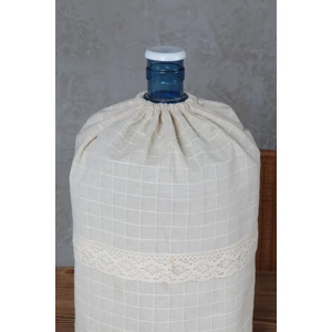 Cotton Maison Naturel Fırfırlı Damacana Kılıfı Orta Dantelli