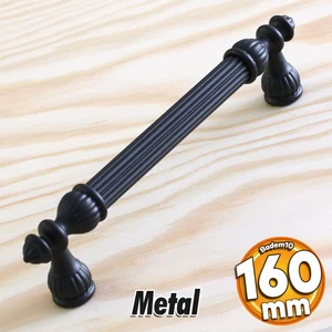 Şah Kulp Mobilya Mutfak Dolabı Çekmece Dolap Kulpları Kapak Kulpu Kulbu Siyah 160 mm Metal