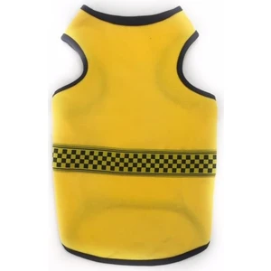 Yellow Black Checker Atlet Kedi Kıyafeti Kedi Elbisesi XXL