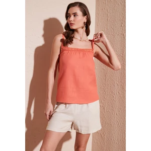 Pamuklu Regular Fit Ip Askılı Bluz Kadın Bluz 611BZ0299
