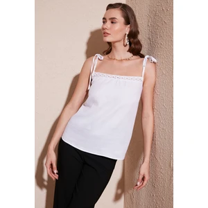 Pamuklu Regular Fit Ip Askılı Bluz Kadın Bluz 611BZ0299