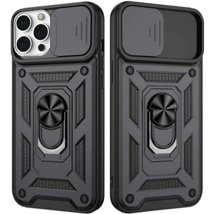Smart Tech Apple iPhone 13 Pro Uyumlu Kızaklı Kamera Korumalı Tank Kılıf