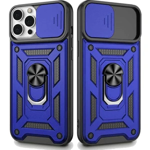 Smart Tech Apple iPhone 13 Pro Uyumlu Kızaklı Kamera Korumalı Tank Kılıf
