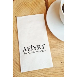 Afiyet Olsun Beyaz Lux Peçete Sunum Peçetesi  20 Adet