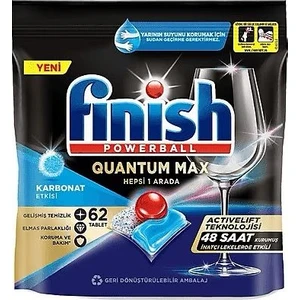 Quantum Max Bulaşık Makinesi Deterjanı Tablet Kapsülü 62'li