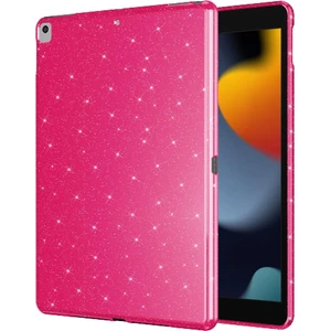 iPad 7. 8. 9. Nesil 10.2" Uyumlu Simli Silikon Kılıf Işıltılı Parlak Kapak Esnek Tpu