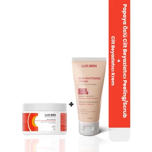 Luis Bien Cilt Beyazlatıcı Peeling/Scrub & Cilt Beyazlatıcı  Krem 2'Li Set