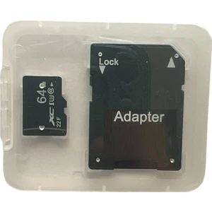 CLASS10 Özellikli 64 GB Hafıza Kartı Adaptör Dahil. Araç Kameraları Için Uyumlu...