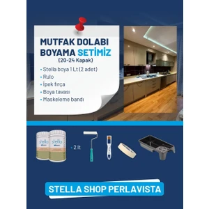 Stella Mutfak Dolabı Boyama Seti (20-24 Kapak)