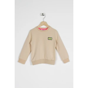 ZepkidsKız Çocuk Fashion Fragment Apikeli Sweatshirt 3-7 Yaş