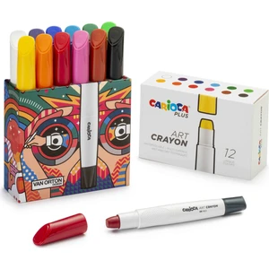 Plus Art Crayon Boya 12'li (Sert Kutu)