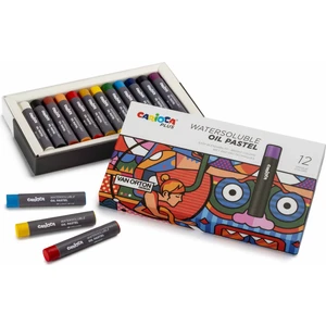 Plus Watersoluble Yağlı Pastel 12'li (Suda Çözünür)