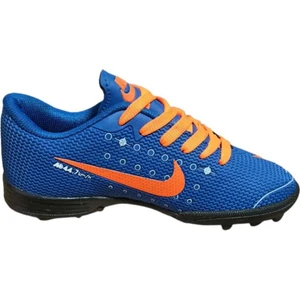 Meliten Kids Halı Saha Futbol Ayakkabısı Mavi-Turuncu