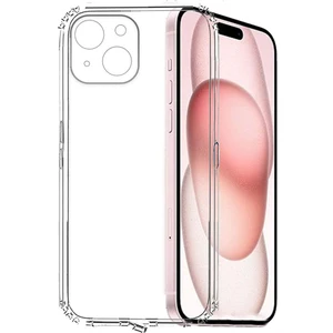 Caseart Apple iPhone 15 Plus Kapak Kamera Korumalı Tıpalı Şeffaf Silikon Kılıf