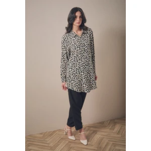 Fullamodest Leopar Desenli Palazzo Takım