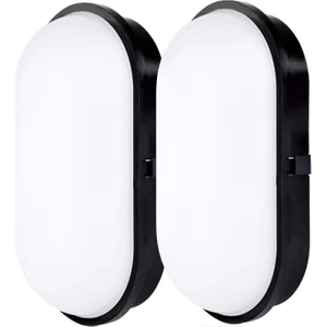 Su Geçirmez 20W Siyah Kasa Gün Işık 4200K Bahçe Teras Banyo Iç Dış Mekan LED Işık 2000LM