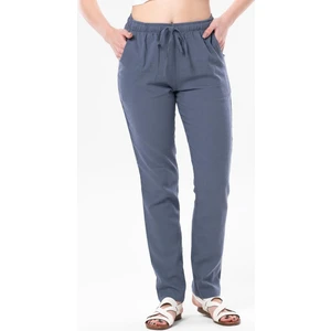 Eliş Şile Bezi Çift Cepli Unisex Yazlık Pantolon Indigo
