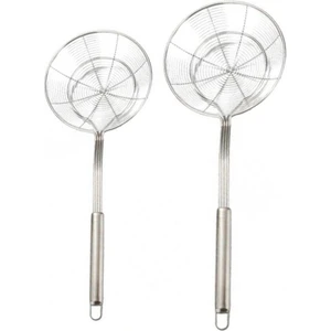 Makarna Için 2x Paslanmaz Süzgeç Skimmer Kaşık Kepçe 20CM & 14CM (Yurt Dışından)