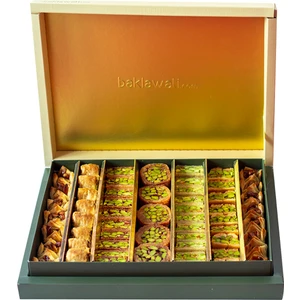 Antep Fıstıklı Kadayıflı Karışık Baklava Kutusu 800g
