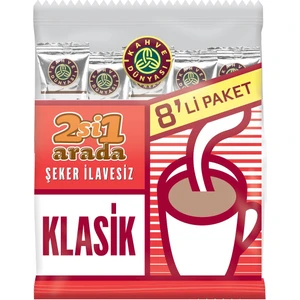 Kahve Dünyası 2si1 Arada Klasik Kahve 8 x 12 gr x 5 Adet