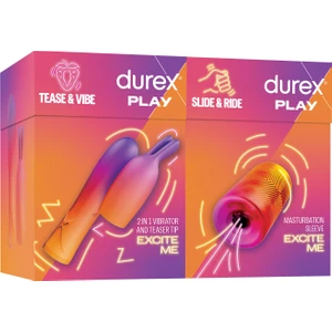 2'Si 1 Arada Vibratör Ve Uyarıcı Başlık + Durex Manuel Mastürbatör